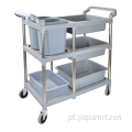 Fiive Buckets Plastic Collection Cart